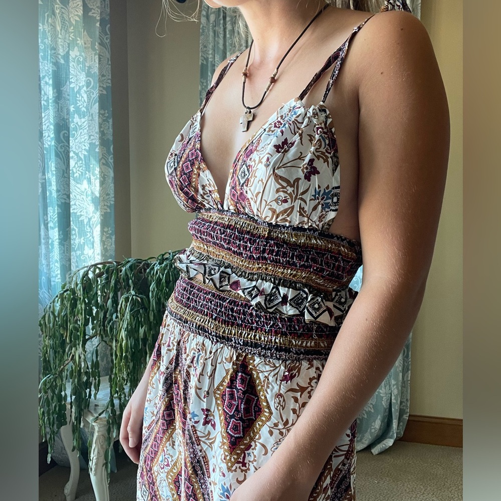 Boho Gypsy Crop Top And Pants Matching Set - image 3